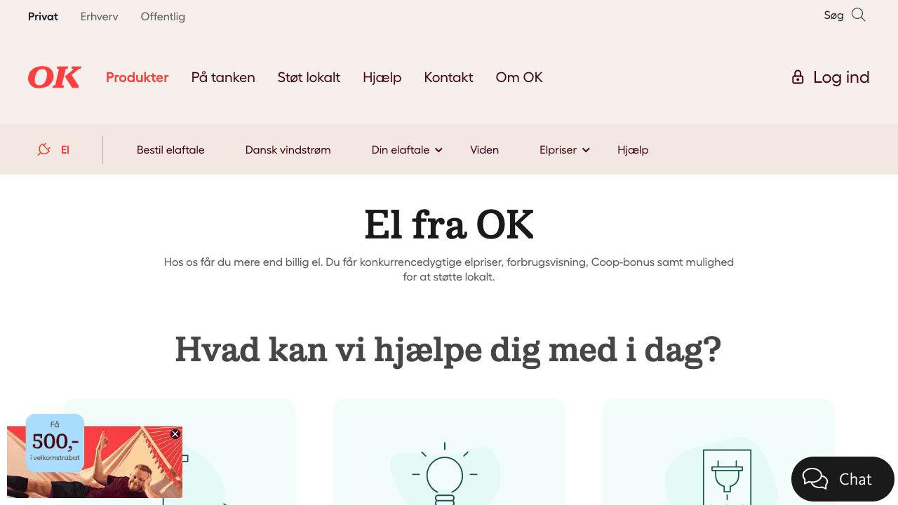 OK elselskab hjemmeside